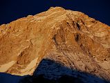 8 11 Makalu Sunset From Sandy Camp Makalu West Face, Makalu West Pillar, and Makalu Southwest Face close up at sunset from Makalu Sandy Camp (5300m)